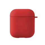 Microsonic Apple AirPods 1. Nesil / 2. Nesil için Kılıf Liquid Silicone Lansman Kırmızı [AirPods 1/2 ile Uyumlu Kılıf - Kırmızı]