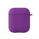 Microsonic Apple AirPods 1. Nesil / 2. Nesil için Kılıf Liquid Silicone Lansman Mor [AirPods 1/2 ile Uyumlu Kılıf - Mor]