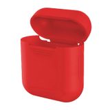 Microsonic Apple AirPods 1. Nesil / 2. Nesil için Mat Silikon Kılıf Kırmızı [AirPods 1/2 ile Uyumlu Kılıf - Kırmızı]