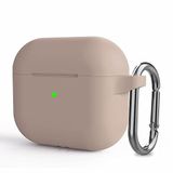 Microsonic Apple AirPods 3 için Askılı Mat Silikon Kılıf Kum Pembesi [AirPods 3 ile Uyumlu Kılıf - Kum Pembesi]