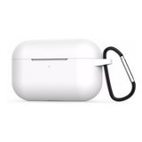 Microsonic Apple AirPods Pro Askılı Mat Silikon Kılıf Beyaz