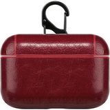Microsonic Apple Airpods Pro Kılıf Litchi Texture Kırmızı