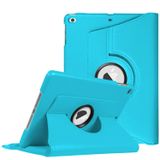 Microsonic Apple iPad 9.7 2018 (A1893-A1954) için Kılıf 360 Dönerli Stand Deri Mavi [iPad 9.7 2018 ile Uyumlu Kılıf - Mavi]