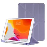 Microsonic Apple iPad Air 3 10.5'' 2019 için Kılıf (A2152-A2123-A2153-A2154) Origami Pencil Lila [iPad Air 3 10.5 ile Uyumlu Kılıf - Lila]