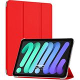 Microsonic Apple iPad Mini 6 2021 (A2567-A2568-A2569) Smart Case ve Arka Kılıf Kırmızı