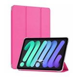 Microsonic Apple iPad Mini 6 2021 (A2567-A2568-A2569) Smart Case ve Arka Kılıf Pembe