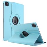 Microsonic Apple iPad Pro 11`` 2022 4. Nesil için Kılıf (A2759-A2435-A2761-A2762) 360 Rotating Stand Deri Mavi [iPad Pro 11 2022 ile Uyumlu Kılıf - Mavi]