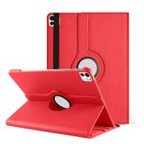 Microsonic Apple iPad Pro 11 2025 için Kılıf (A3357-A3358) 360 Rotating Stand Deri Kırmızı [iPad Pro 11 2025 ile Uyumlu Kılıf - Kırmızı]