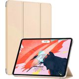 Microsonic Apple iPad Pro 12.9'' 2021 5. Nesil Kılıf (A2378-A2461-A2379-A2462) Slim Translucent Back Smart Cover Gold