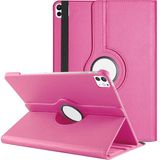 Microsonic Apple iPad Pro 13 2025 Kılıf (A3360-A3361) 360 Rotating Stand Deri Pembe