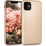 Microsonic Apple iPhone 11 6.1 inç Mat Gold Silikon Cep Telefonu Kılıfı