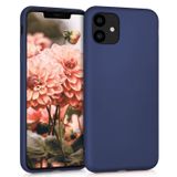 Microsonic Apple iPhone 11 6.1 inç Mat Lacivert Silikon Cep Telefonu Kılıfı