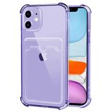 Microsonic Apple iPhone 11 Card Slot Shock Lila Cep Telefonu Kılıfı
