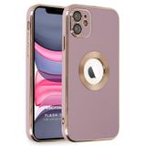 Microsonic Apple iPhone 11 Flash Stamp Pembe Cep Telefonu Kılıfı