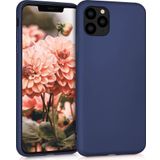 Microsonic Apple iPhone 11 Pro 5.8 inç Matte Silicone Lacivert Cep Telefonu Kılıfı