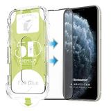 Microsonic Apple iPhone 11 Pro Magic Uygulama Aparatlı Tam Kapatan Ekran Koruyucu Siyah [iPhone 11 Pro ile Uyumlu Ekran Koruyucu]