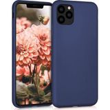 Microsonic Apple iPhone 11 Pro Max 6.5 inç Mat Lacivert Silikon Cep Telefonu Kılıfı