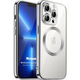 Microsonic Apple iPhone 11 Pro Max Magsafe Luxury Electroplate Gümüş Cep Telefonu Kılıfı
