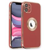 Microsonic Apple iPhone 12 Flash Stamp Kırmızı Cep Telefonu Kılıfı