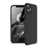 Microsonic Apple iPhone 12 Mini Double Dip 360 Protective Siyah Cep Telefonu Kılıfı