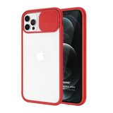 Microsonic Apple iPhone 12 Pro Max Kılıf Slide Camera Lens Protection Kırmızı