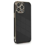 Microsonic Apple iPhone 12 Pro Max Olive Plated Siyah Kılıf