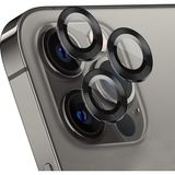 Microsonic Apple iPhone 12 Pro Siyah Tekli Kamera Lens Koruma Camı