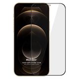 Microsonic Apple iPhone 12 Pro Tam Kaplayan Temperli Cam Ekran Koruyucu Siyah [iPhone 12 Pro ile Uyumlu Ekran Koruyucu]