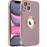 Microsonic Apple iPhone 13 Flash Stamp Pembe Cep Telefonu Kılıfı