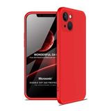 Microsonic Apple iPhone 13 Mini Kılıf Double Dip 360 Protective Kırmızı