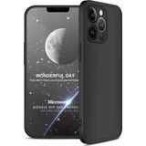 Microsonic Apple iPhone 13 Pro Max Double Dip 360 Protective Siyah Cep Telefonu Kılıfı
