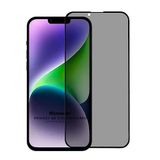 Microsonic Apple iPhone 13 Pro Privacy 5D Gizlilik Filtreli Cam Ekran Koruyucu Siyah [iPhone 13 Pro ile Uyumlu Ekran Koruyucu]