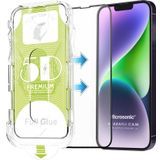 Microsonic Apple İphone 14 Magic Uygulama Aparatlı Tam Kapatan Ekran Koruyucu Siyah