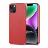 Microsonic Apple iPhone 14 Mat Kırmızı Silikon Cep Telefonu Kılıfı