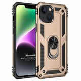 Microsonic Apple iPhone 14 Military Ring Holder Gold Cep Telefonu Kılıfı