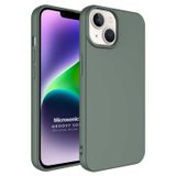 Microsonic Apple iPhone 14 Plus Groovy Soft Koyu Yeşil Cep Telefonu Kılıfı