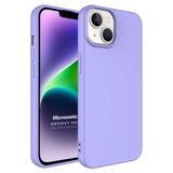 Microsonic Apple iPhone 14 Plus Groovy Soft Lila Cep Telefonu Kılıfı