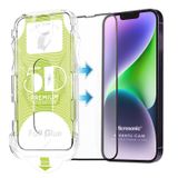 Microsonic Apple İphone 14 Plus Magic Uygulama Aparatlı Tam Kapatan Ekran Koruyucu Siyah