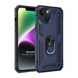 Microsonic Apple iPhone 14 Plus Military Ring Holder Lacivert Cep Telefonu Kılıfı