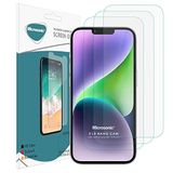 Microsonic Apple iPhone 14 Plus Screen Protector Nano Glass Cam Ekran Koruyucu (3`lü Paket) [iPhone 14 Plus ile Uyumlu Ekran Koruyucu]