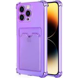Microsonic Apple iPhone 14 Pro Card Slot Shock Lila Cep Telefonu Kılıfı