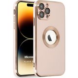 Microsonic Apple iPhone 14 Pro Flash Stamp Rose Gold Cep Telefonu Kılıfı