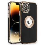 Microsonic Apple iPhone 14 Pro Flash Stamp Siyah Cep Telefonu Kılıfı
