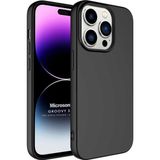 Microsonic Apple iPhone 14 Pro Max Groovy Soft Siyah Cep Telefonu Kılıfı