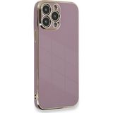 Microsonic Apple iPhone 14 Pro Max Olive Plated Lila Cep Telefonu Kılıfı