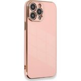 Microsonic Apple iPhone 14 Pro Olive Plated Pembe Cep Telefonu Kılıfı