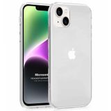 Microsonic Apple iPhone 14 Transparent Soft Beyaz Cep Telefonu Kılıfı