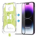 Microsonic Apple iPhone 15 Pro Max Magic Uygulama Aparatlı Tam Kapatan Ekran Koruyucu Siyah
