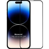 Microsonic Apple İphone 15 Pro Tam Kaplayan Temperli Cam Ekran Koruyucu Siyah