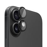 Microsonic Apple iPhone 16 Plus Tekli Kamera Lens Koruma Camı Siyah [iPhone 16 Plus ile Uyumlu Kamera Koruyucu Film - Siyah]